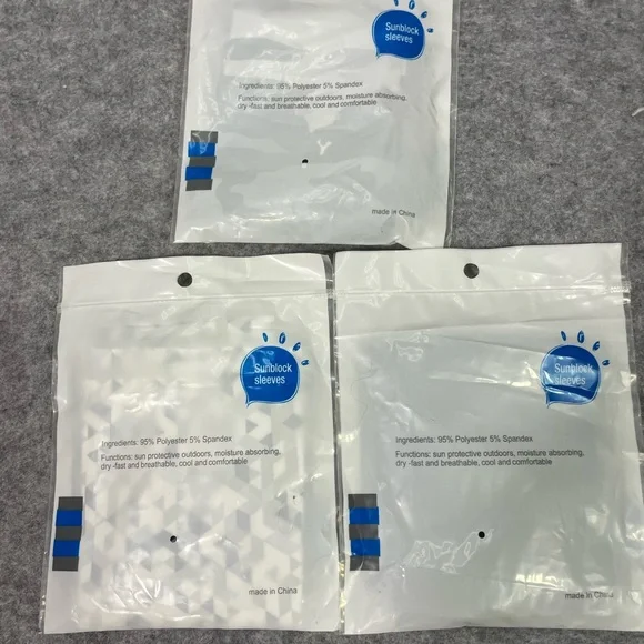 Sunblock Arm Protection Sleeves Lot Of 3 New UPF One Size Breathable Cool - Picture 5 of 6